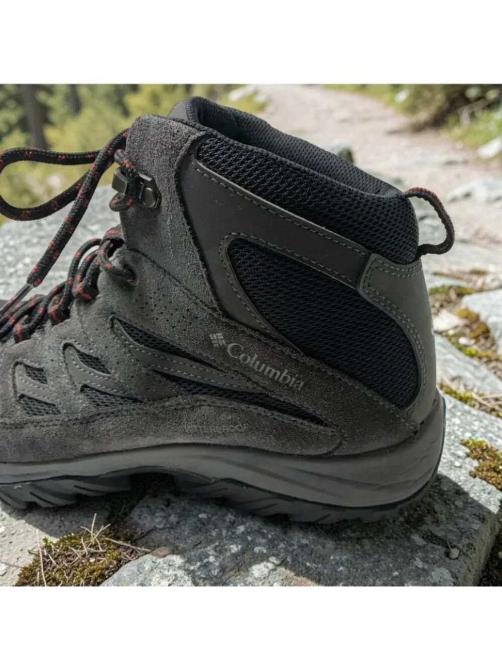 Columbia Mens 10.5 Hiking Boots Leather Black